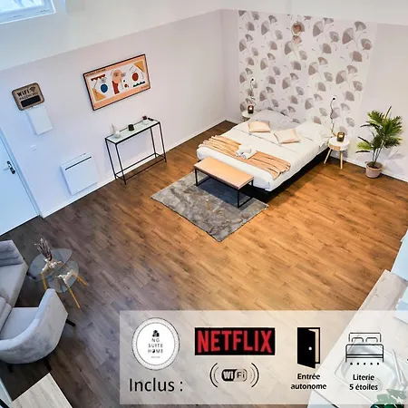 Lejlighed Ng Prestige - Nain - Privatif - Jacuzzi - Netflix - Projecteur Roubaix