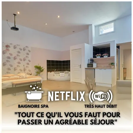 Ng Prestige - Nain - Privatif - Jacuzzi - Netflix - Projecteur Lejlighed *