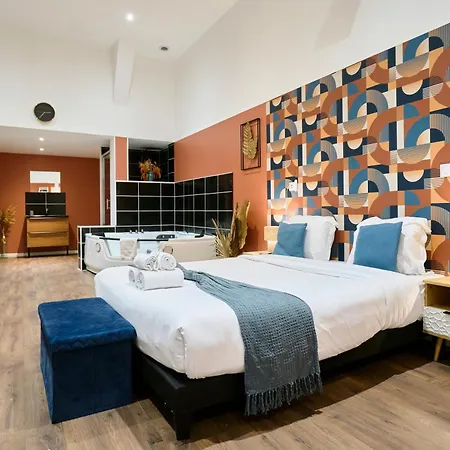 Lejlighed Ng Prestige - Nain - Privatif - Jacuzzi - Netflix - Projecteur Roubaix