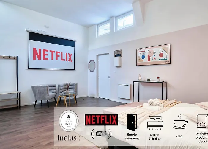 Ng Prestige - Nain - Privatif - Jacuzzi - Netflix - Projecteur * Roubaix