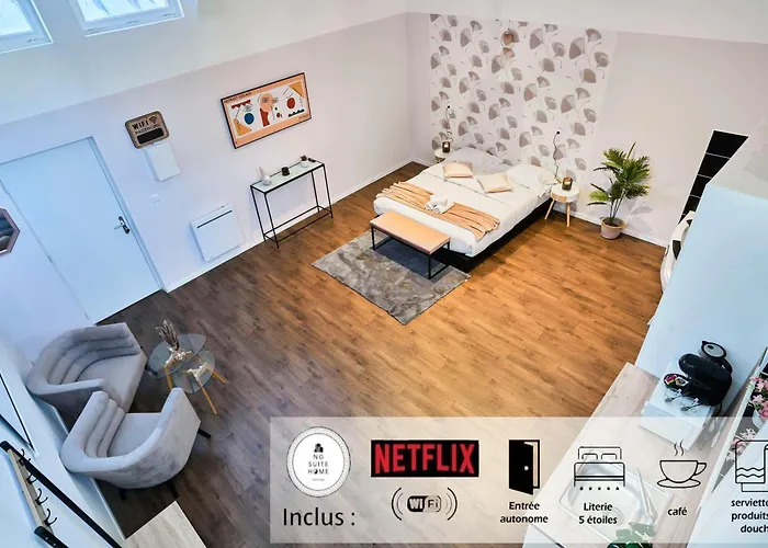 Apartment Ng Prestige - Nain - Privatif - Jacuzzi - Netflix - Projecteur Roubaix