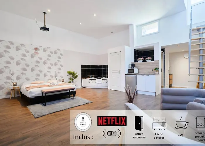 Ng Prestige - Nain - Privatif - Jacuzzi - Netflix - Projecteur Roubaix