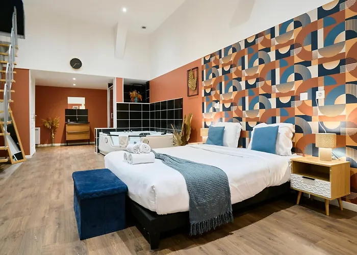Apartment Ng Prestige - Nain - Privatif - Jacuzzi - Netflix - Projecteur Roubaix